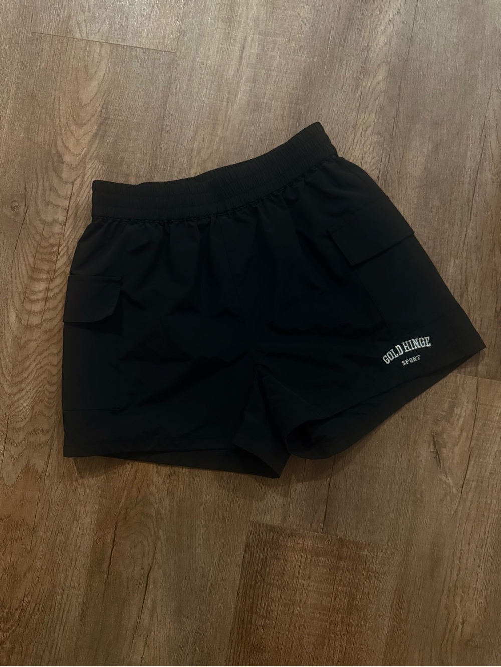 Gold Hinge Black Performance Shorts